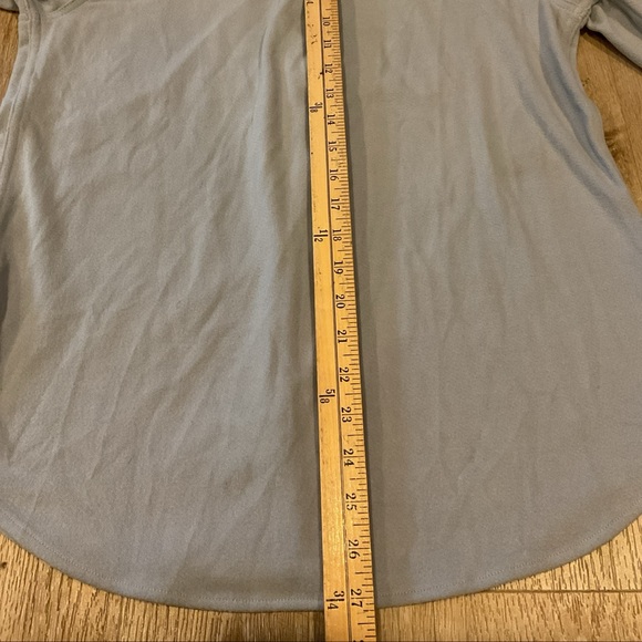 Workshop Republic Clothing - Button Down Long Sleeve Shirt - Blue - Ladies Med - Picture 13 of 13